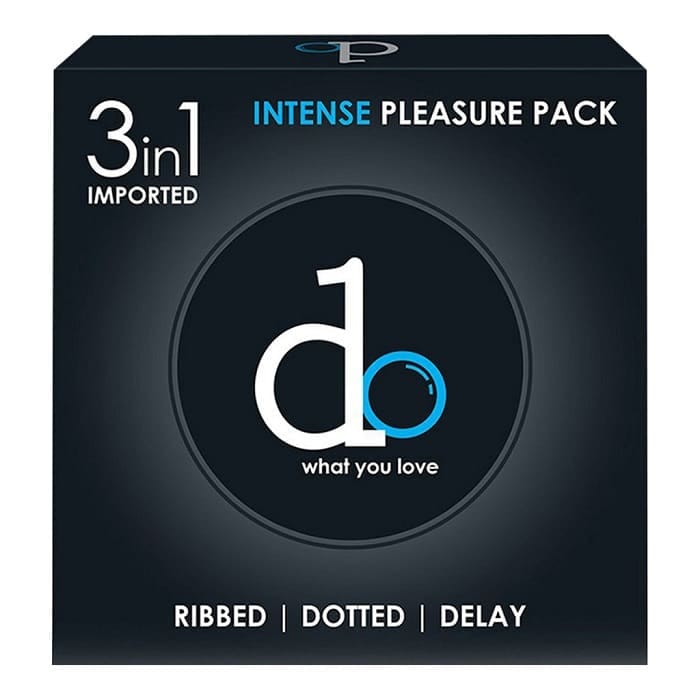 DO Condom 3 in1 Ribbed Dotted Timing Condom