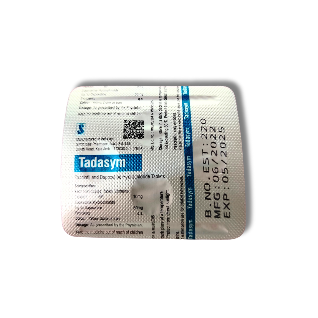 Tadasym Tadalafil Dapoxetine Tablets