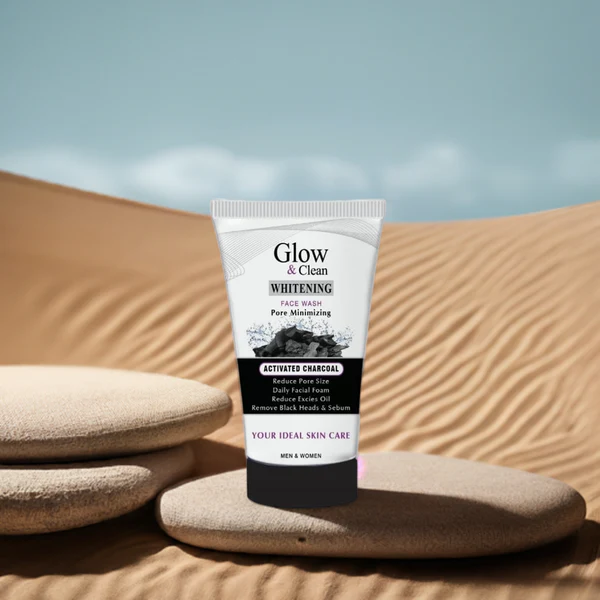 Charcoal face wash by Glow and clean