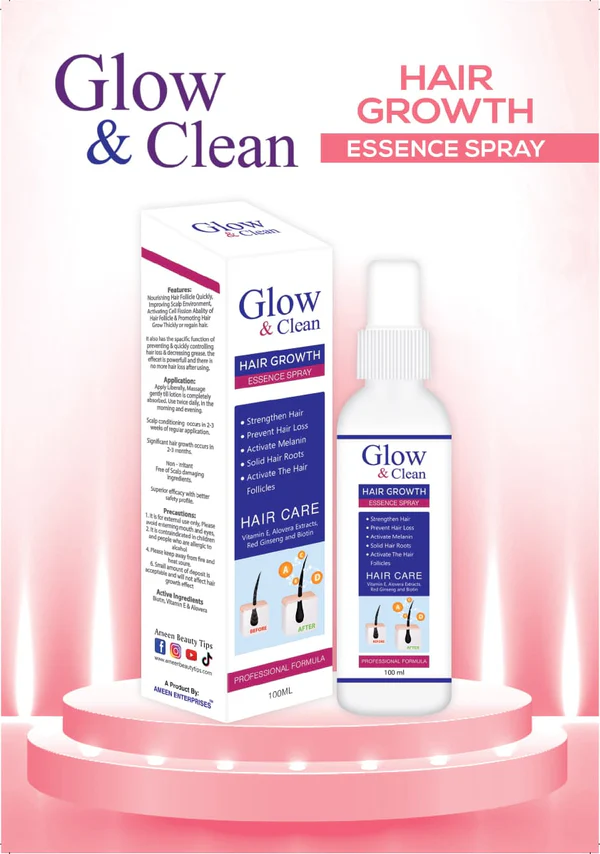 Hair Growth Spray – Glow and Clean